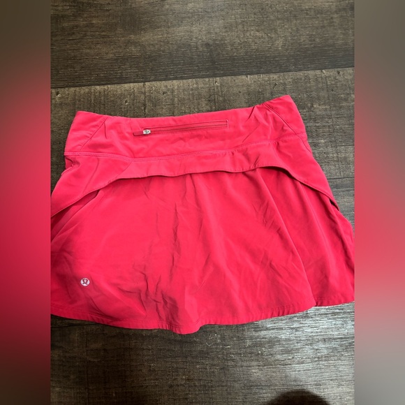 LULULEMON Play Off the Pleats Skirt Coral Pink Tennis Running Size 6 - Picture 6 of 14